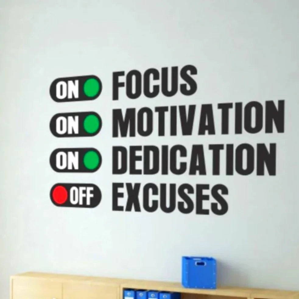 Focus Motivation 3d Wall 🖼 Art