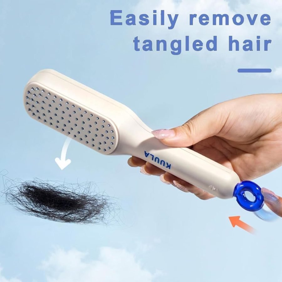 Premium Self Cleaning Hair Brush - ZAHRARUH